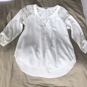 Cream boho blouse